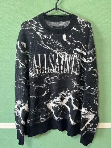 ALLSAINTS 마블 무늬 스웨터