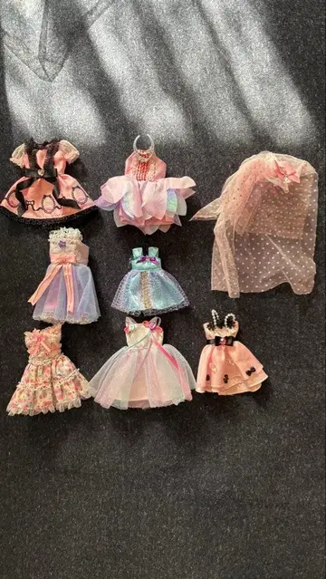 리카짱 옷 갈아입기 의류 세트 8점