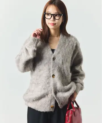 FREAK'S STOR 샤기 니트 릴랙스 가디건