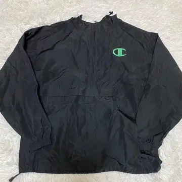 챔피온 아노락 후드티 블랙 드로 코드