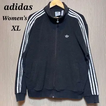 아디다스 오리지널 부클레 자켓 여성용 XL 블랙 자수 로고