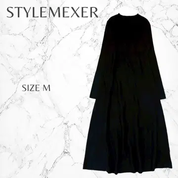 스타일 믹서 모드 심플 체형 커버 롱 니트 원피스 M