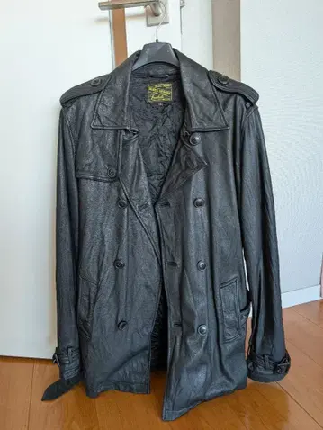 BLUES HEROES 천연 가죽 더블 라이더 자켓 L 사이즈