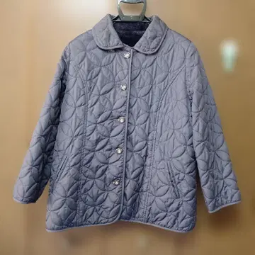 진한 그레이 퀼팅 자켓 여성용 LL 사이즈