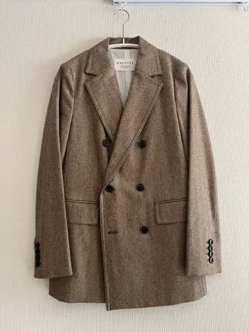 MACPHEE 더블 브레스트 자켓 브라운