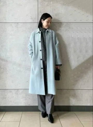 미라 오웬 드롭 숄더 스텐카라 코트