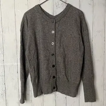 마오메이드 mao made 울 혼방 가디건 그레이 빅 루즈