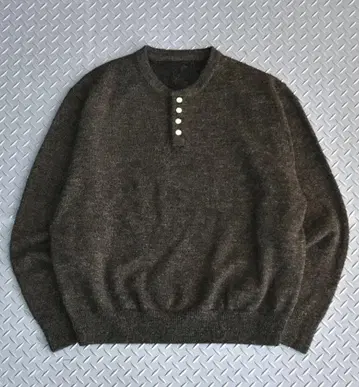 L2143 울 블렌드 헨리넥 니트 L ( brown ) 지저인