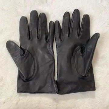 블랙 가죽 장갑