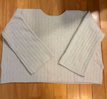 와이드 리브 보트 풀오버