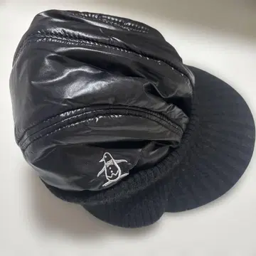 지금만! Munsingwear 니트 충전솜 캡 챙 부착 블랙