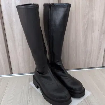 Heather 인힐 스트레치 롱 부츠