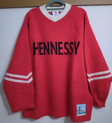 소노바치즈 헤네시 풋볼 유니 니트 레드