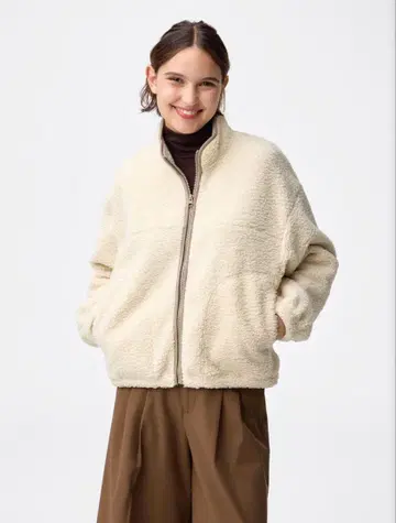 GU 보아 플리스 블루종+X