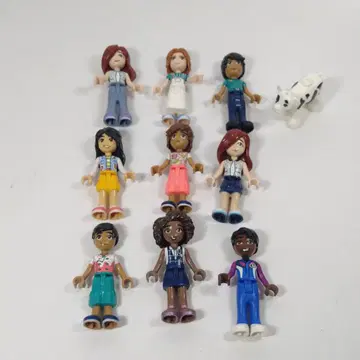 레고 프렌즈 미니 피규어 9개 묶음 판매 정품 부품 소 동물 외