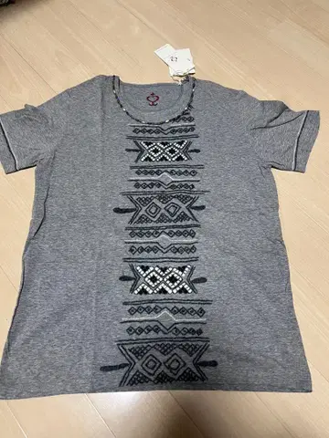 SIDE SLOPE 그레이 T셔츠 사이즈 2