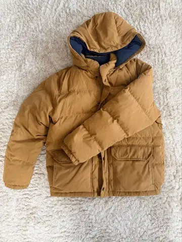 BAYFLOW 후드 부착 다운 자켓 브라운