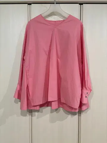 ELENDEEK 핑크 긴팔 셔츠 블라우스 새상품급