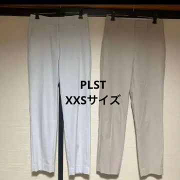 플라스테 스틱 팬츠 (린넨 블렌드) 그레이 베이지