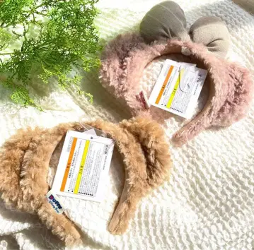 [택 포함 새상품] 디즈니씨 한정판 더피 셰리메이 머리띠 세트