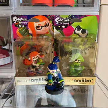 미개봉 amiibo 걸 보이 오징어 3개 세트 (스프라툰 시리즈)