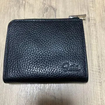 페티아 블랙 가죽 코인 케이스