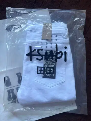 ksubi 화이트 데님 28 슬림핏 스비 청바지 usdrip