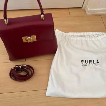 FURLA 버건디 숄더백
