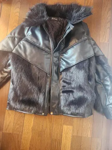 새상품급 가죽 퍼 자켓