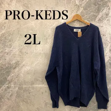 [새상품급] PRO-KEDS 남성용 니트 LL 네이비 울 혼방 크루넥