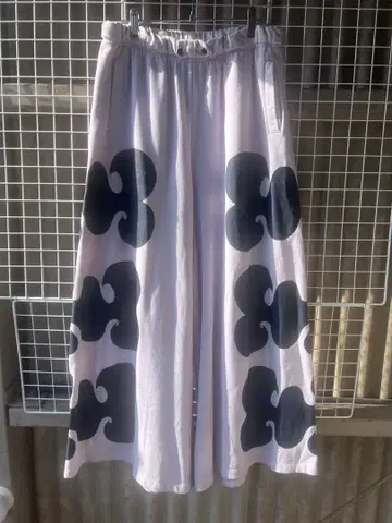 아디다스 adidas 연보라 가우초 팬츠 마리메꼬 콜라보 홈웨어