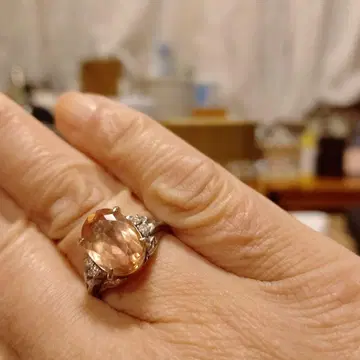 임페리얼 토파즈 플라티나 반지