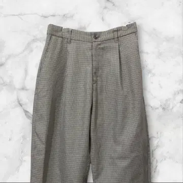 FREAK'S STORE 프릭스스토어 체크 무늬 와이드 앵클 팬츠