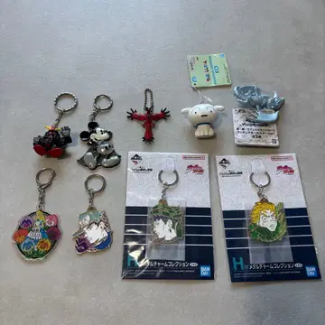 제일복권 죠죠 키링 외 키링 9개 묶음