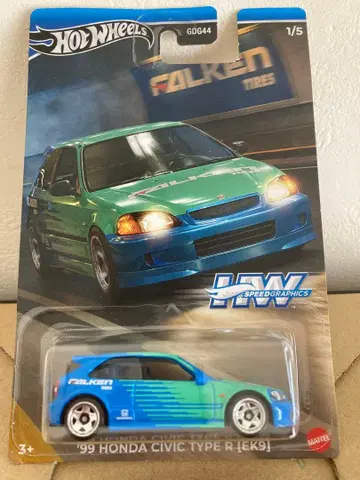 Hot Wheels CIVIC TYPE R (EK9) FALKEN 컬러