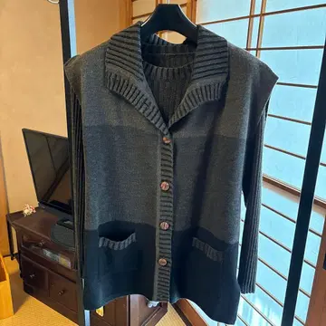 다크 그레이 가디건 스웨터 세트 묶음 판매