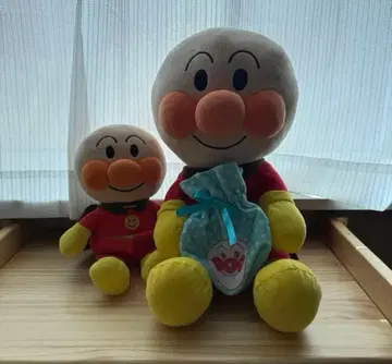 호빵맨 봉제 인형 2체 세트