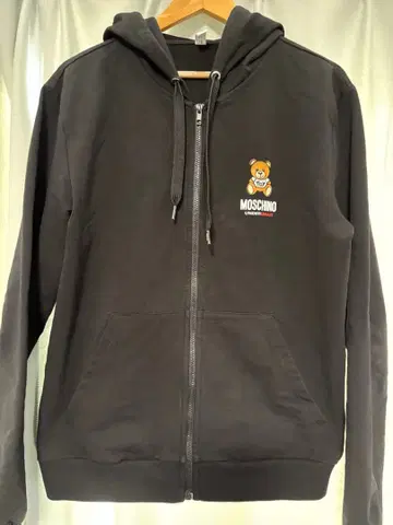 MOSCHINO 블랙 후드티 XL