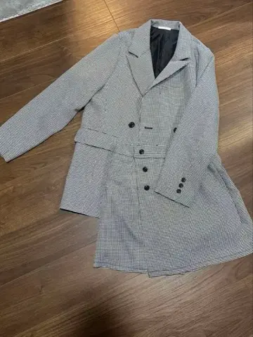 TORTTE 하운드 투스 패턴 자켓 숏팬츠 세트