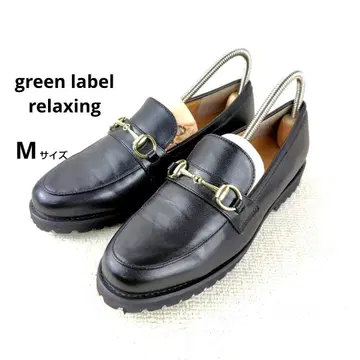 [컨디션 최상] 그린 라벨 릴랙싱 비트 로퍼 트랙 밑창 블랙