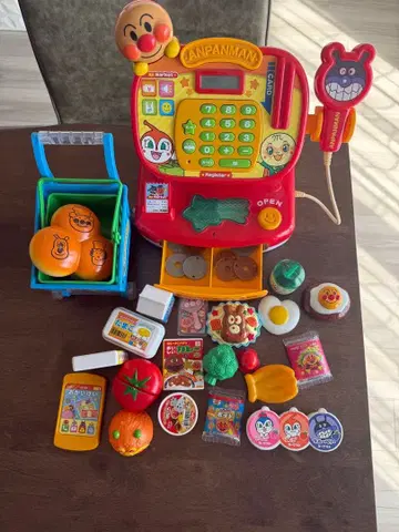 호빵맨 계산대 장난감 세트