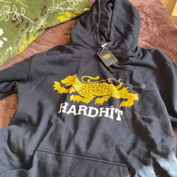 HARDHIT 후드 부착 후드티 블랙