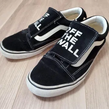 Vans OFF THE WALL 블랙 스니커즈 25cm
