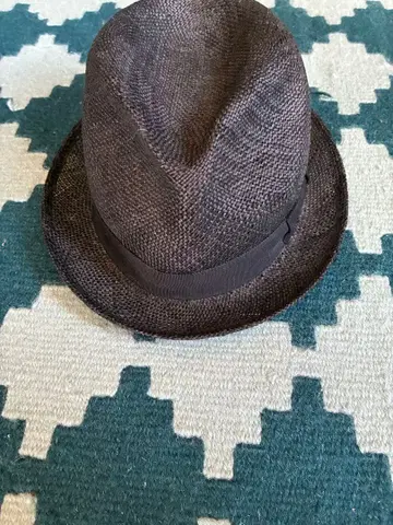 빈티지 다크 브라운 페도라 햇