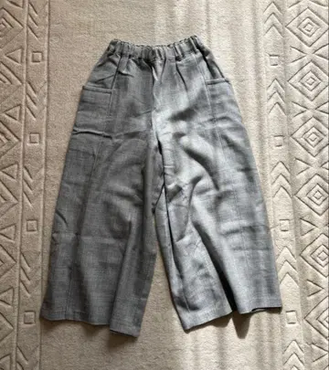 미사용 새상품 뷔르데사봉 와이드 팬츠 이지 팬츠 사이드 포켓 포함 그레이