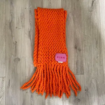 Y's PINK 오렌지 머플러 울 80%