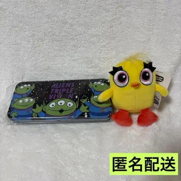 토이 스토리 리틀 그린멘 캔 펜 케이스 더키 마스코트 디즈니