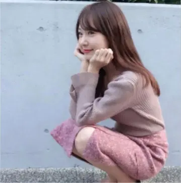 셰리 모나 울 슬릿 스커트