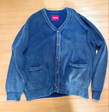 [ 새상품 ] ANTIABAL 블루 니트 가디건