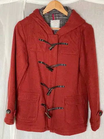 더플 코트 체크 안감